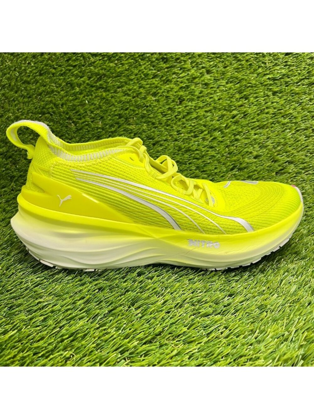 Puma ForeverRun Nitro 2 Womens Size 11 Yellow Athletic Running Shoes Sneakers